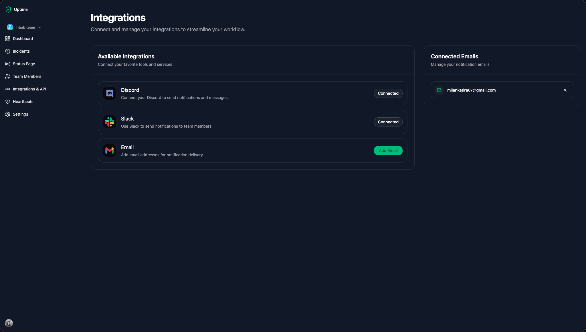 Uptime Screenshot 3