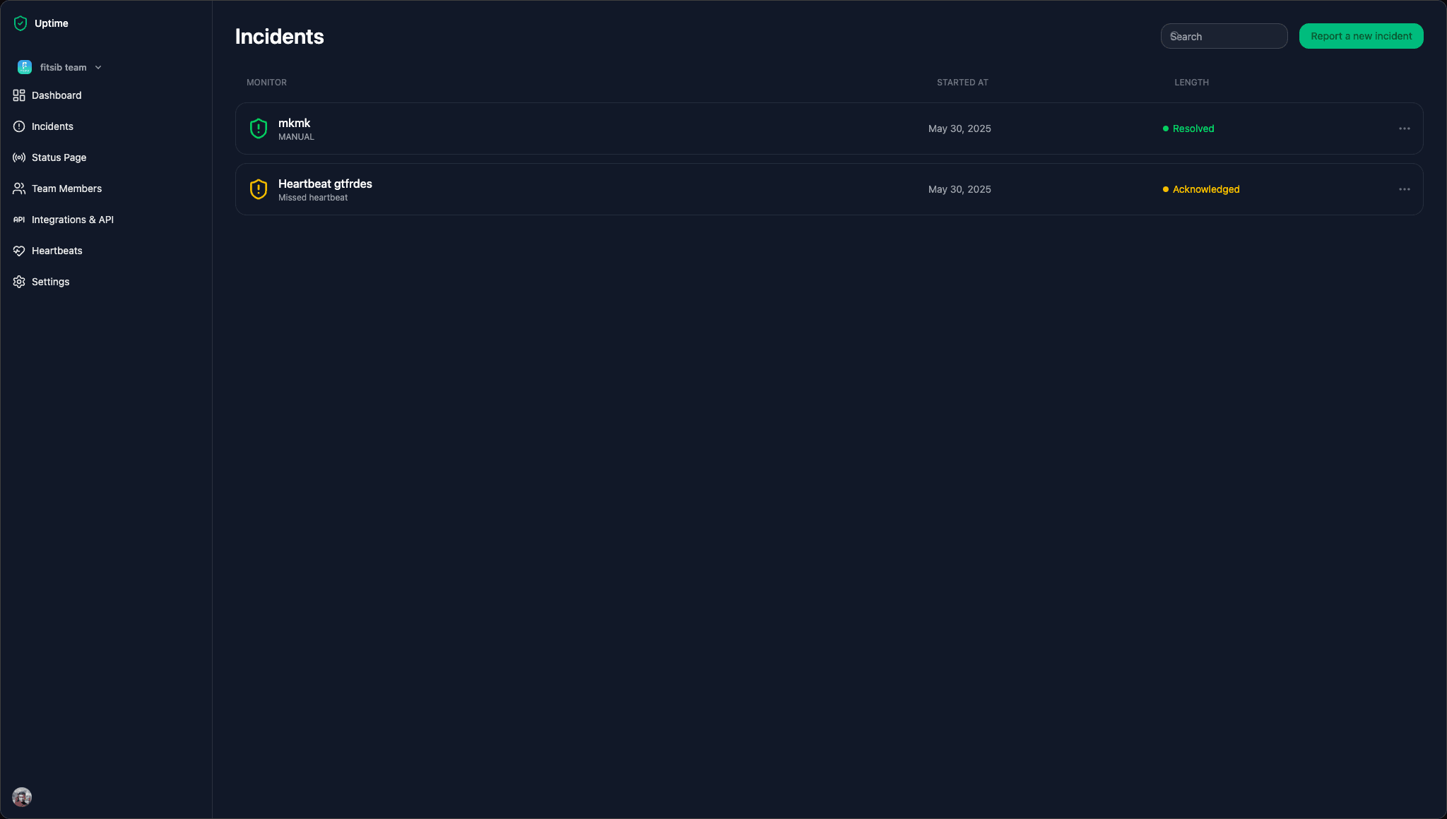 Uptime Screenshot 6