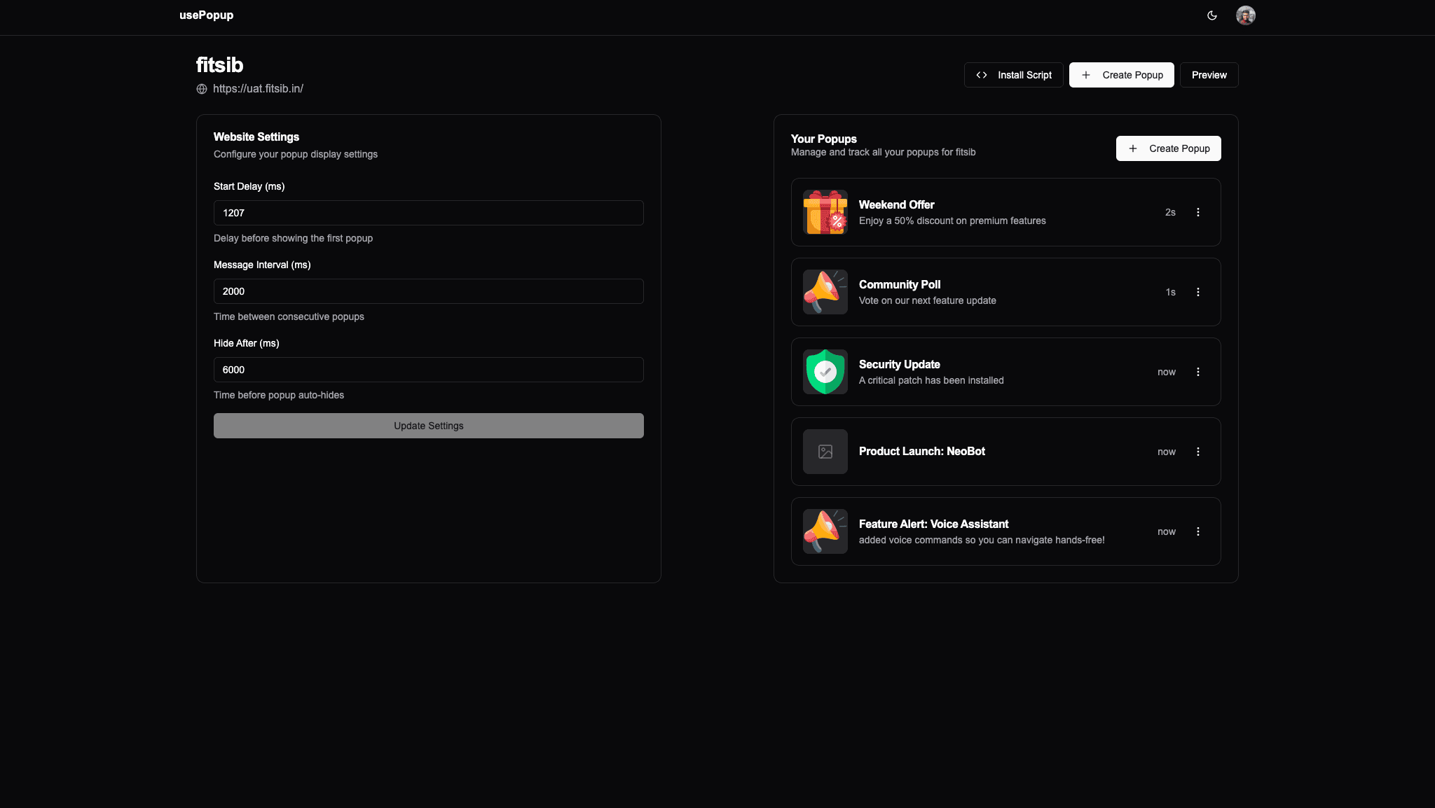 UsePopup Screenshot 7